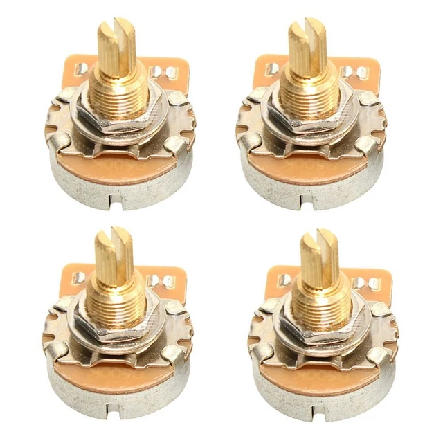 d'arbre de cuivre Arbre court Potentiomètres Guitare En Laiton 3/8 "Fileté 11