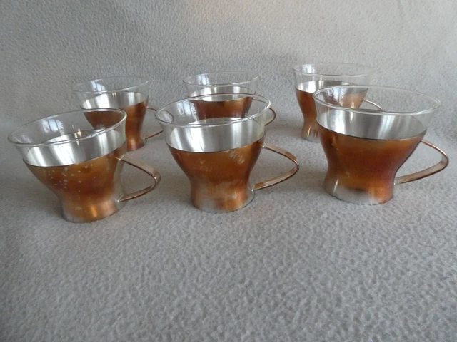 6 ALTE GROG Tee Glühwein Gläser im Metallhalter EUR 18,00 - PicClick DE 6 ALTE GROG Tee Glühwein Gläser im Metallhalter EUR 18,00 - PicClick DE