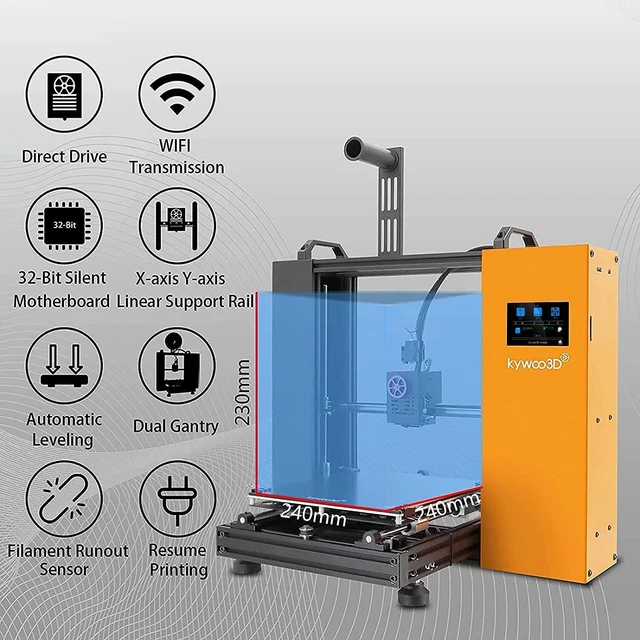 KYWOO TYCOON 3D Printer Dual Zaxis Linear Rail Direct Drive Extruder