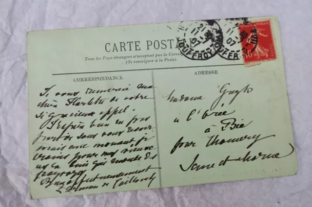 Arman de Caillavet carte postale autographe manuscrite & signée 2