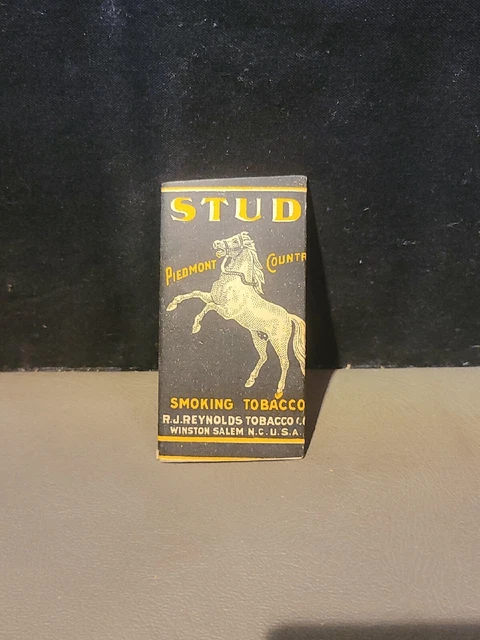 stud smoking tobacco VINTAGE STUD SMOKING Tobacco Rolling Papers Horse Piedmont Country RJ  Reynolds $20.00
