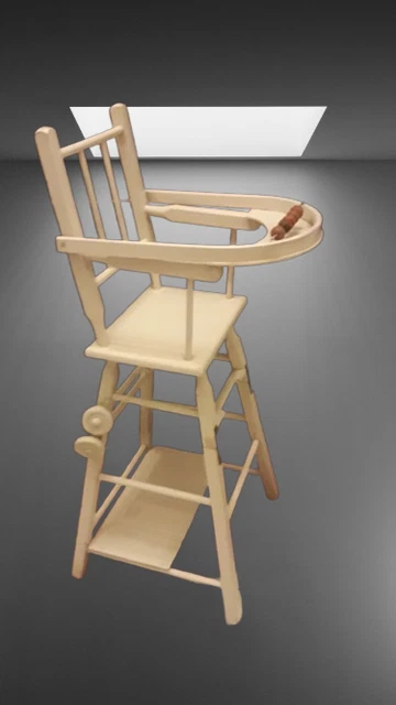 Ancienne Chaise Haute Modulable Pour Bébé en Bois - Vintage French Finds Ancienne Chaise Haute Modulable Pour Bébé en Bois - Vintage French Finds
