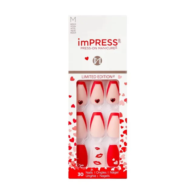 KISS imPRESS Press On Manicure Nails Medium Length  YOU CHOOSE
