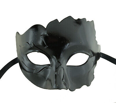 Mask from Venice Colombine Foglia - Sheet - Black - Carnival Venetian - 1122