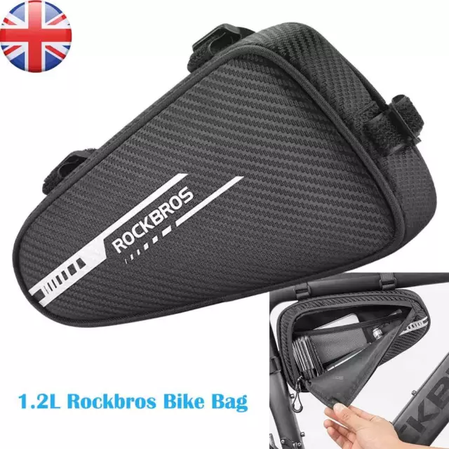 ROCKBROS Road Bike Triangle Bag Waterproof Cycling Front Tube Frame Bicycle Bag