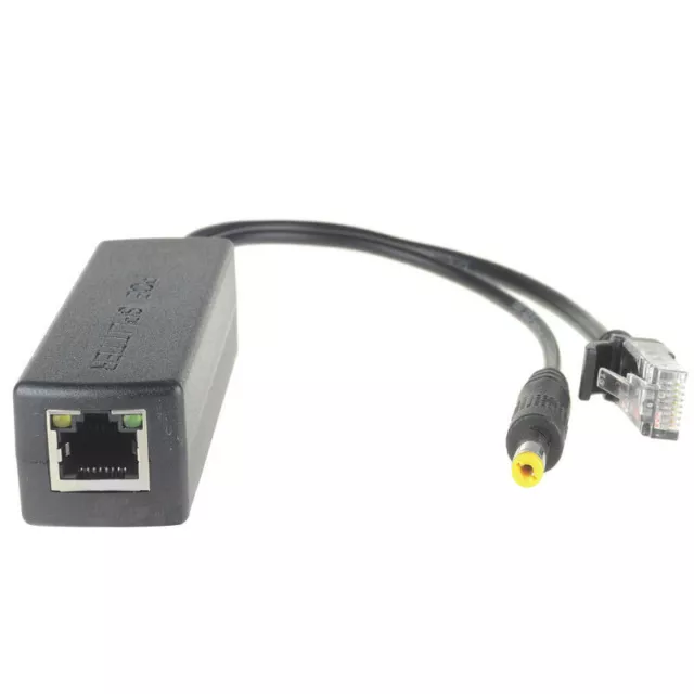 Active PoE Splitter Power Over Ethernet 48V to 12V 2.4A Compliant IEEE802.3