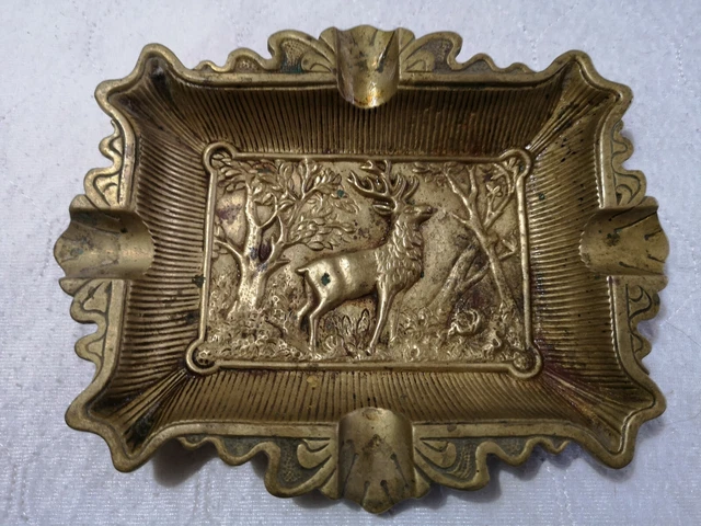 Cendrier Vintage En Bronze - Forme D'escarpin à Talon - Années 1950 - Occasion Bon état