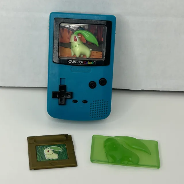 VTG Chikorita Pokemon Game Boy Color Nintendo 2000 Burger King Toy - COMPLETE