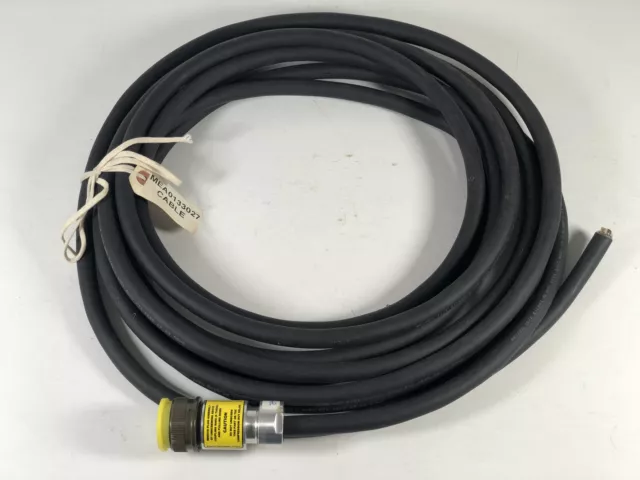 28' 600V 12/2 Cable W/ Amphenol Aerospace 10-69522-8S Circular Mil-Spec