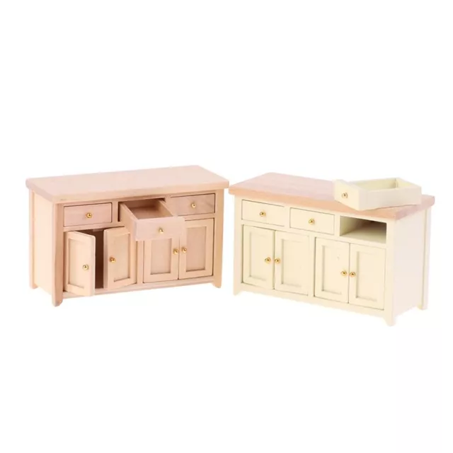 Dolls House Miniatures 1:12 Scale Cabinet Storage Wooden Furniture Accessories