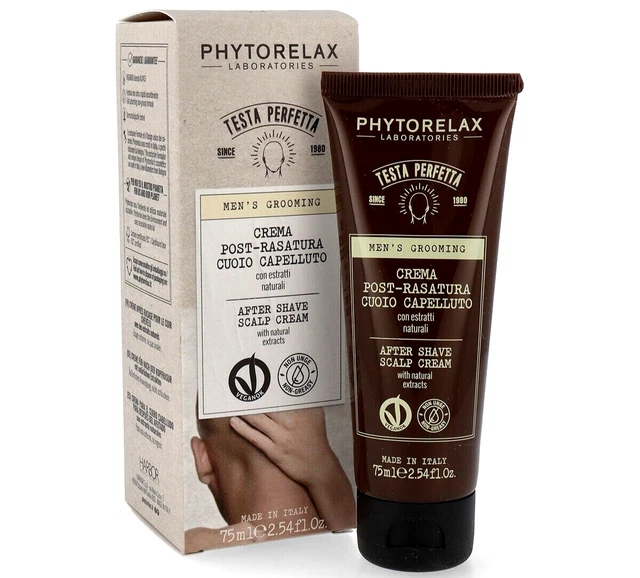 Phytorelax Post Rasatura Crema Cuoio Capelluto Naturale Vegano Dopo Rasatura Balsamo Biologico