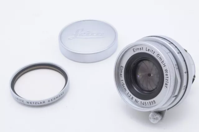 【N MINT】 Leica elmar 5cm 50mm f/2.8 Lens l39 ltm l screw mount From JAPAN