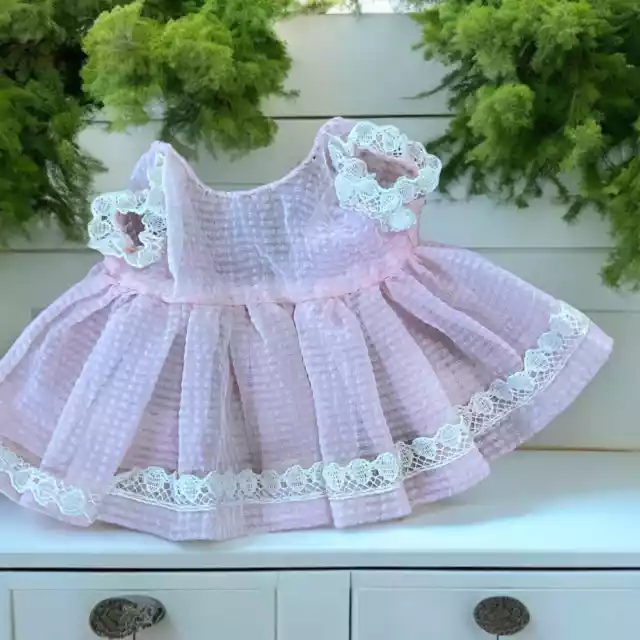 Vintage Baby Doll Dress Small Alexander Kewpie Ideal Vogue Pink