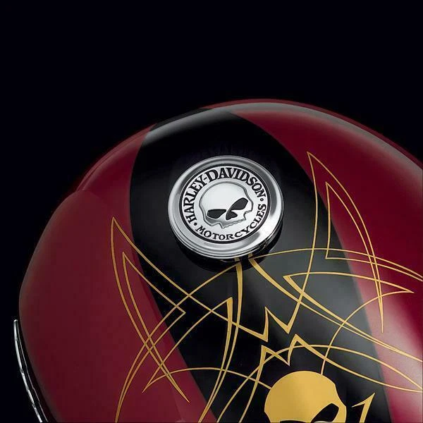 Couvercle De Klaxon Décoratif Willie Skull - Pour Harley Davidson Sportster, Dyna, Softail, V-Rod