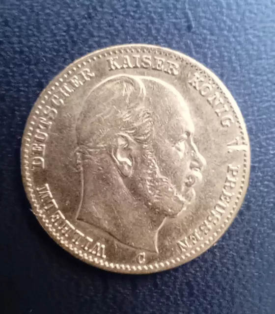 10 Mark Gold 1872 C Preußen Wilhelm I König Deutsches Reich Kaiserreich