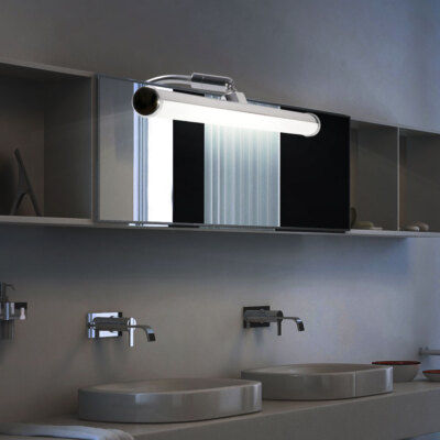 Lightsjoy 14W Lampe de Miroir Salle de Bain LED 45cm 6000K 900LMRotation 180° Applique murale IP44 Miroir Lumineux pour salle de bains Miroir Meuble WC Toilette Maquillage armoire Mur Blanc Froid 