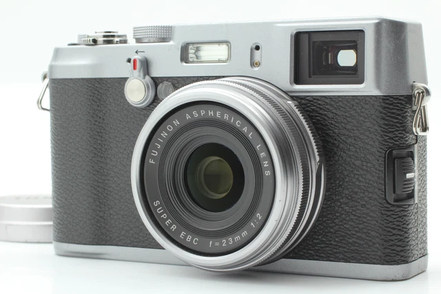 [Exc+5] FUJIFILM FINEPIX X100 SILVER 12.3MP DIGITAL CAMERA NON WIFI From JAPAN