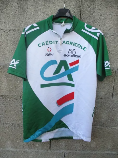 Maillot cycliste CREDIT AGRICOLE vintage LOOK trikot shirt 5 XL