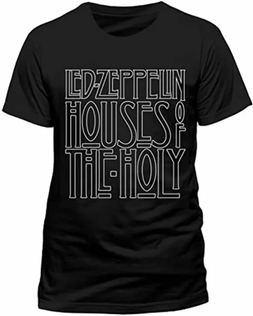 Official Led Zeppelin Hoth Logo Mens Black T Shirt Led Zeppelin Classic Tee