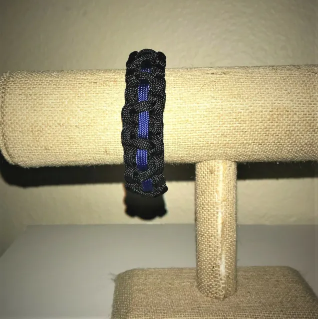 Blue Line paracord bracelet