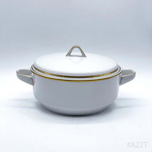 HUTCHENREUTHER ARZBERG TERRINE Porcelain Soup Trine With Gold Rim 10 Cm hutchenreuther-arzberg-terrine-porcelain-soup-trine-with-gold-rim-10-cm