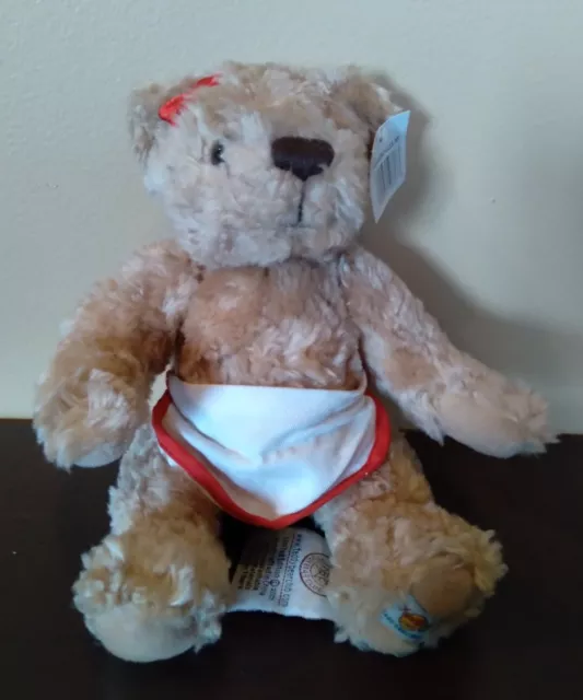 Herrington's 2001 Hard Rock Cafe Niagara Falls 10" Bear Plush With Apron Limited