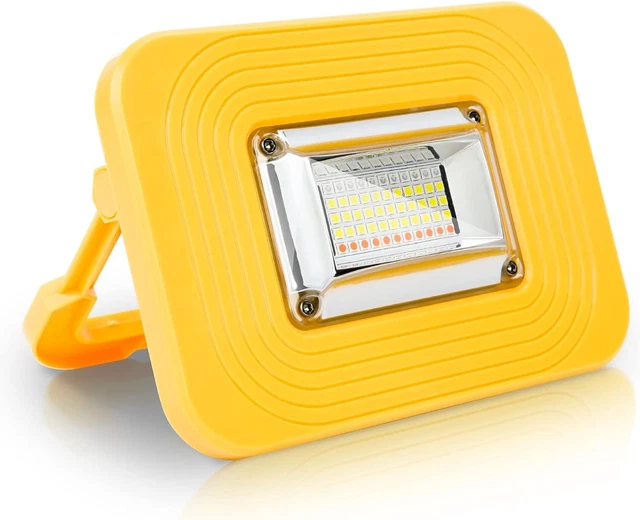 Ikodm 20 W Faretto Costruzione LED, Batteria, Lampada Campeggio, Portatile, 2000 LM