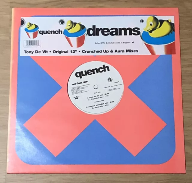 Quench - Dreams. Tony De Vit Remix. Huge Classic Trance Vinyl. Great Condition