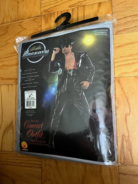 Bravado Freddie Mercury Costume Deluxe Concert Outfit-1-Size-NEW-Smoke/Pet-free