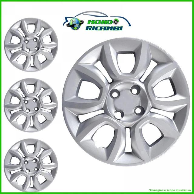 Copricerchi Per Fiat Panda 2003-2012 - Set Di 4 Coppe Ruota Aftermarket Da 13 Pollici - Foto 9