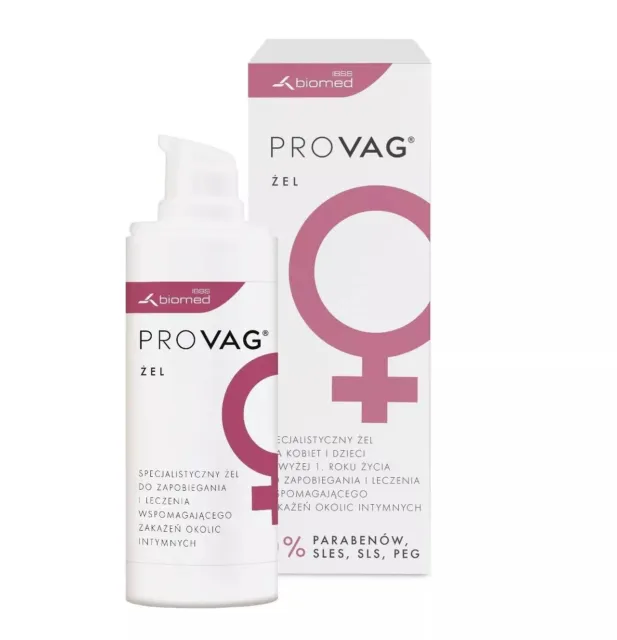 Provag Gel 30 g Protection and Care For Intimate Infections Bacterial or Fungal