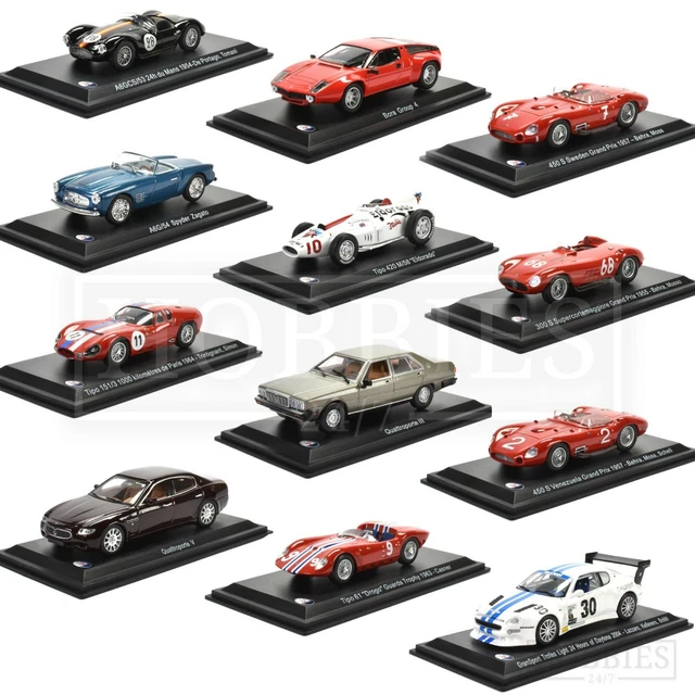 Altaya 1/43 Scale 61224B - Maserati 300S #15 24H Le Mans 1955 - Red - R