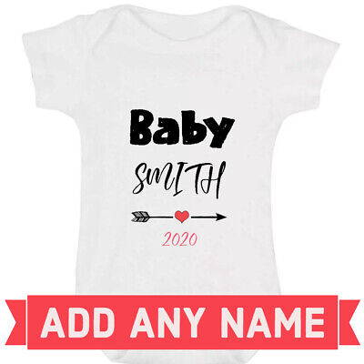 Personalised Baby Grow Baby Bodysuit Vest Girls & Boys Custom Baby Shower Gift