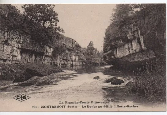 CPA - MONTBENOIT - Le Doubs at the parade d'Entre-Roches-Franche-Comté Picturesque