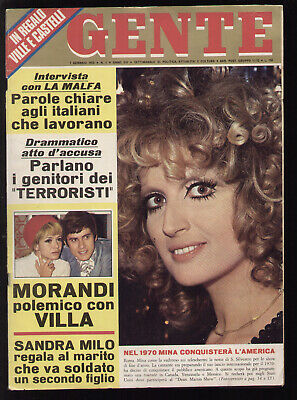 GENTE 1/1970 MINA ALESSANDRO GASSMANN MORANDI VILLA GAIL RENSHAW MISS WORLD USA 