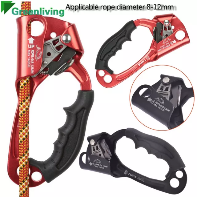 L/R Rock Climbing Hand Ascender Climbing Equipment for 8~13mm Gear Rope TUPA NEW