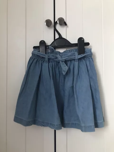 Cute NEXT Girls Blue Denim Skirt ~ 2-3 Years