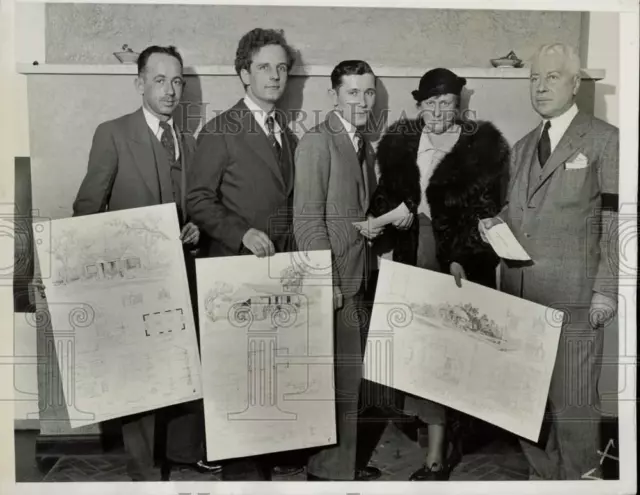 1933 Press Photo Prize winners in the jobless architects contest, New York