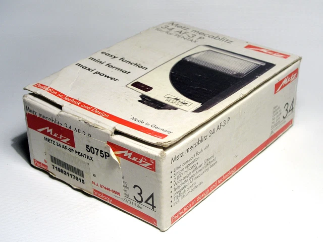 Metz mecablitz 34 AF-3 P flash for Pentax cameras 2