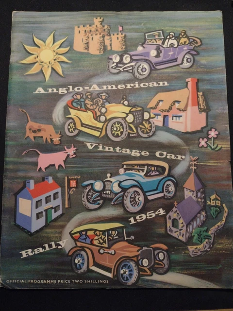 Anglo American Vintage Car Rally Edinburgh to Goodwood 1954 Booklet