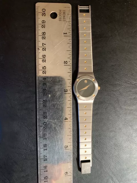 Genuine Movado Museum 2-Tone Stainless Steel Ladies Wrist Watch ~86-A1-836C