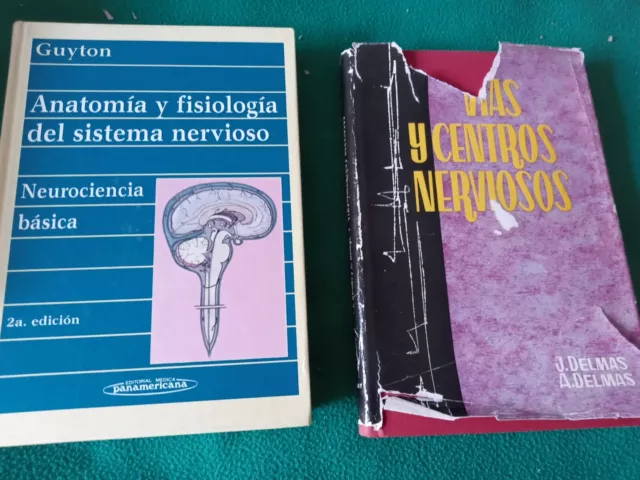 Lote De 2 Libros Anatomia Fisiologia Vias Sistema Nervioso