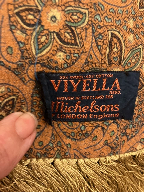 Sciarpa VIYELLA Paisley tessuta in Scozia per MICHELSONS PAISLEY VINTAGE
