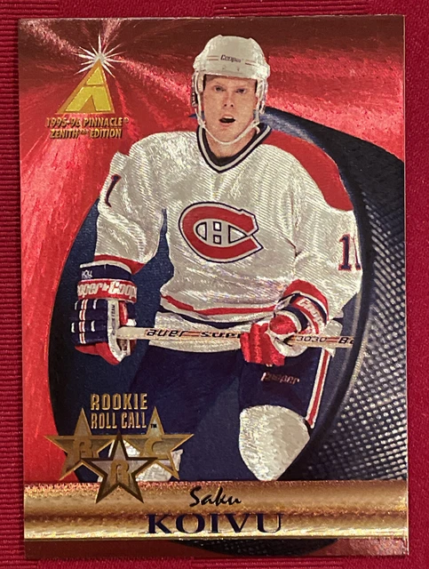 1995-96 Saku Koivu Pinnacle Zenith Rookie Roll Call Parallel /1200-MINT🏒