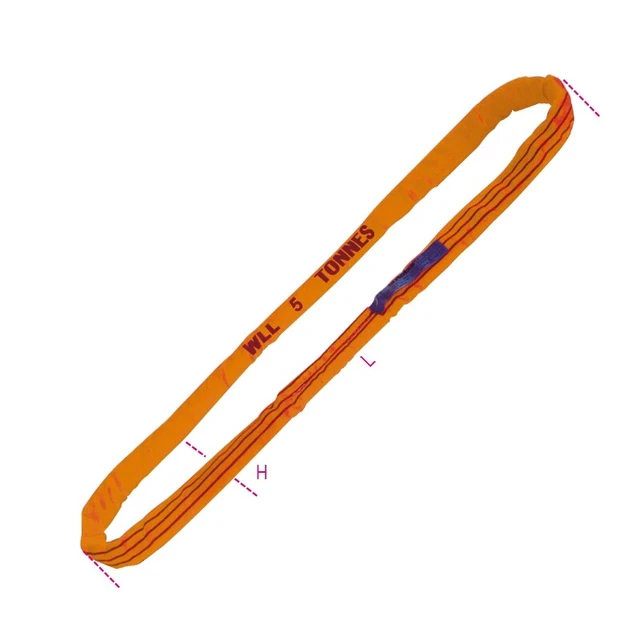 Robur 8179A 10M 10T Sollevamento Rotondo Fionda Con Rinforzato Occhi (Arancione)