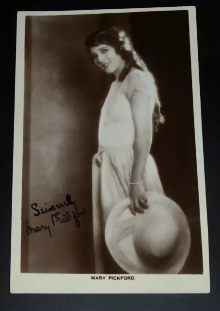 PICKFORD Mary - CARTE POSTALE AUTOGRAPHE SIGNEE CARTE POSTALE