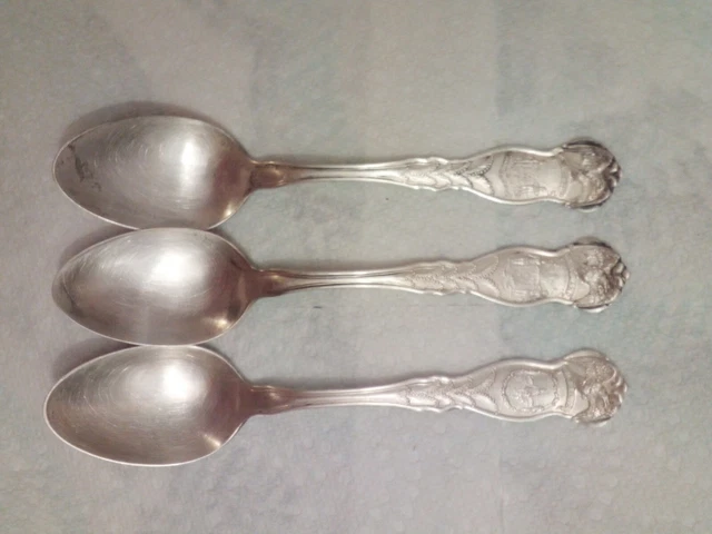 Wm Rogers And Son AA Pat Feb 23 1915 - 3 State Spoons