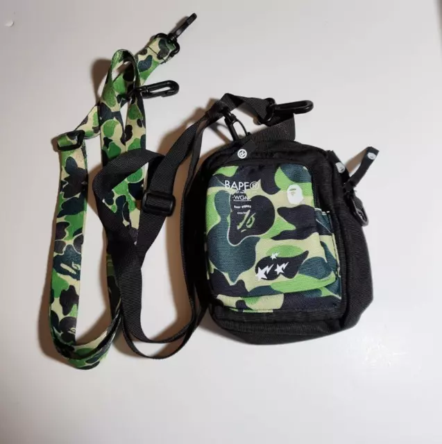 BAPE A Bathing APE Sling Bag Black Camo 22