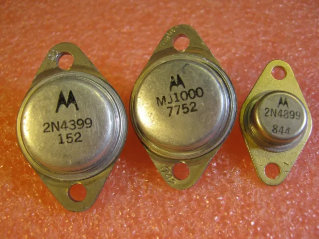 Transistor Lot from Motorola 2N4399 MJ1000 2N4899