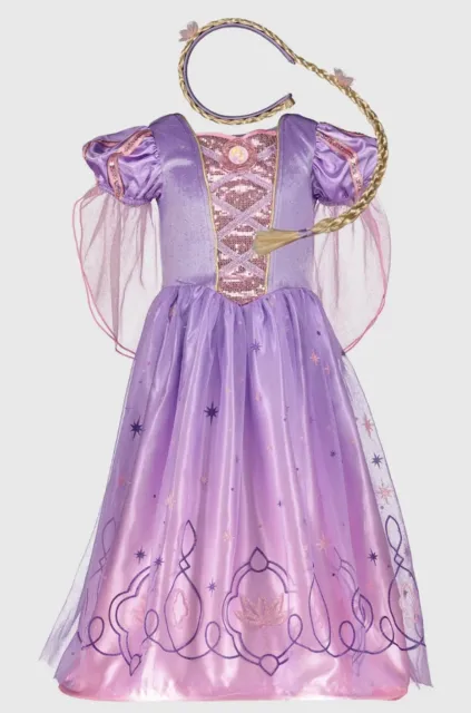 Girls Disney Fairytale Princess Costume Child Fancy Dress Book Week Outfit 3-4Y